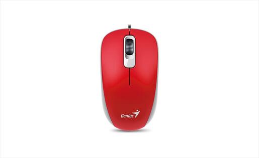MOUSE WIRED USB GENIUS DX-110 Red
