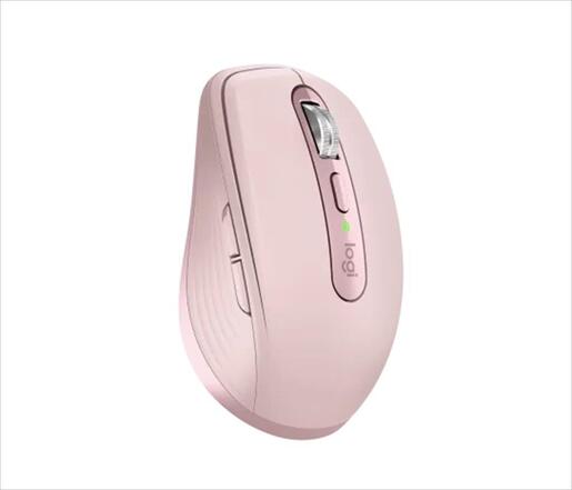MOUSE WIRELESS USB LOGITECH MX Anywhere 3S w/Bluetooth Multi-device rose, Bolt ready, 910-006931