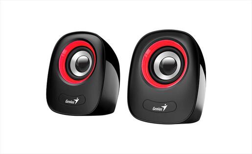 SPEAKERS 2.0 GENIUS SP-Q160 USB Red (6W)