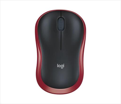 MOUSE WIRELESS LOGITECH M185 red 910-002240