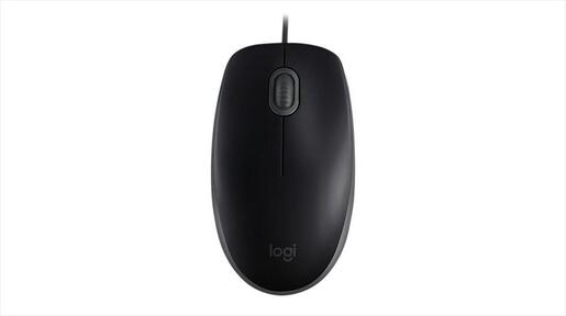 MOUSE WIRED USB LOGITECH B110 BLACK SILENT 910-005508