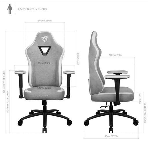 GAMING CHAIR ThunderX3 EAZE LOFT GRAY
