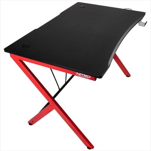 GAMING DESK NITRO CONCEPTS D12, BLACK/RED, GAGC-172