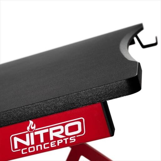 GAMING DESK NITRO CONCEPTS D12, BLACK/RED, GAGC-172