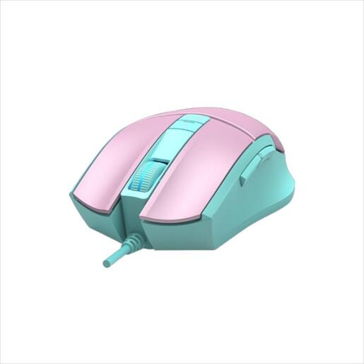 MOUSE WIRED A4TECH Bloody Gaming, L65 Max , RGB, USB, 8000CPI, Sky Pink