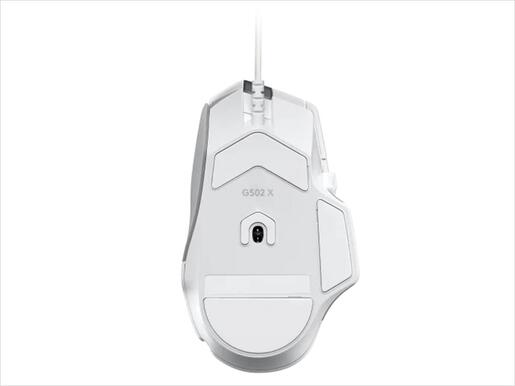 MOUSE WIRED USB LOGITECH G502 X HERO LIGHTFORCE SWITCHES WHITE 910-006146