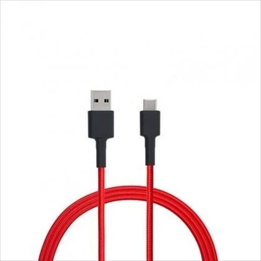 CABLES XIAOMI USB 2.0 AM - TYPE-C M BRAIDED RED 1m /3