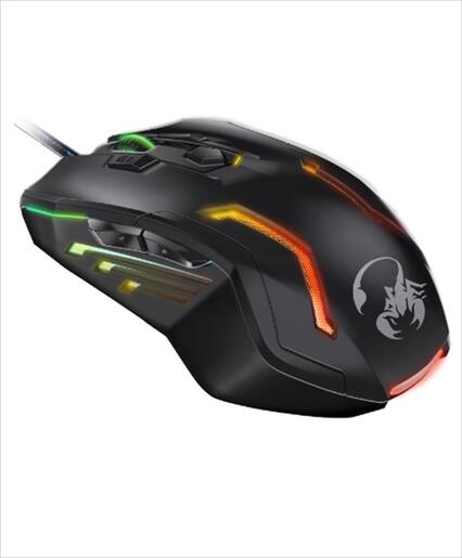 MOUSE WIRED USB GENIUS GX SCORPION SPEAR PRO Black, 3200DPI, RGB