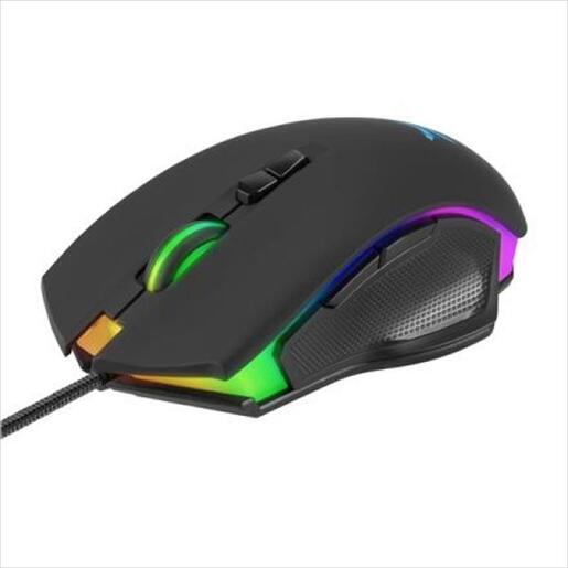 MOUSE WIRED NOXO, SOULKEEPER GAMING MOUSE, USB, DPI 6400, 7 PROGRAMMABLE BUTTONS, RGB ILLUMINATION, Black