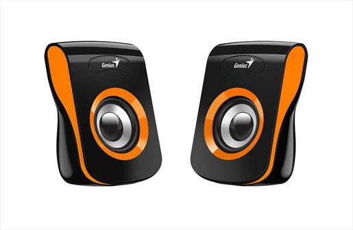 SPEAKERS 2.0 GENIUS SP-Q180 USB Orange (6W)