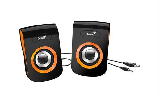 SPEAKERS 2.0 GENIUS SP-Q180 USB Orange (6W)