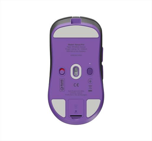 MOUSE WIRELESS USB DARK PROJECT NOVUS PRO, 26000 CPI, glides, 48 g, 8K 2.4GHz USB Receiver, DPP_Novus_PRO_BB
