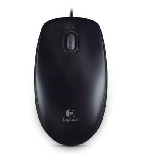 MOUSE WIRED USB LOGITECH B100 BLACK 910-003357