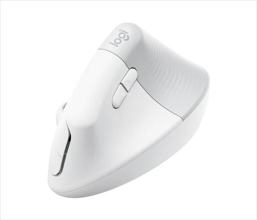 MOUSE WIRELESS LOGITECH LIFT VERTICAL ERGONOMIC OPTICAL w/ Bluetooth Logi Bolt, White, business, 910-006496