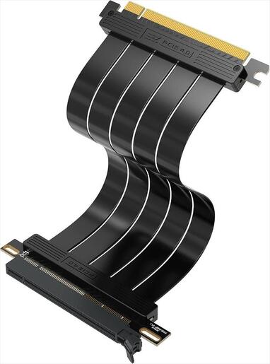 CABLE RISER EZDIY-FAB HIgh Speed PCIe x16 M To PCIe x16 F 200mm Gen 4.0, straight, black