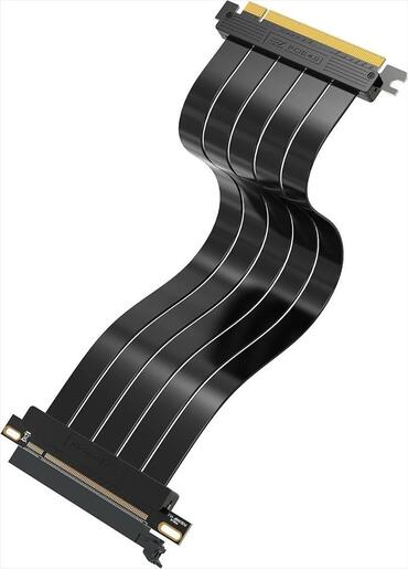 CABLE RISER EZDIY-FAB HIgh Speed PCIe x16 M To PCIe x16 F 300mm Gen 4.0, straight, black