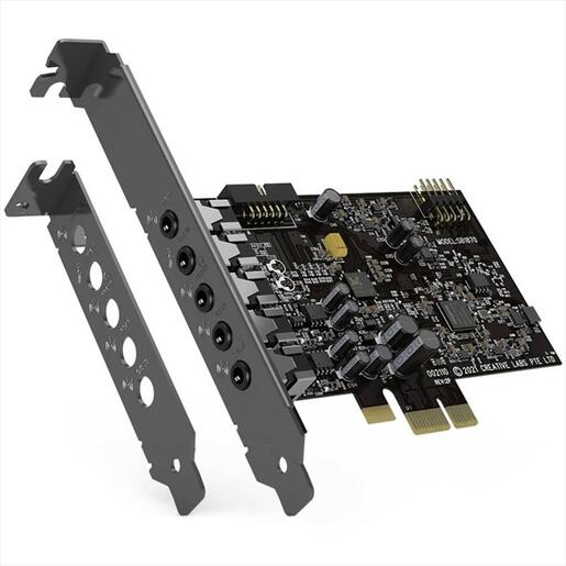 SOUND PCIe CARD CREATIVE AUDIGY FX V2 Audio 5.1 channels 24bit 192 kHz, 120 dB SNR