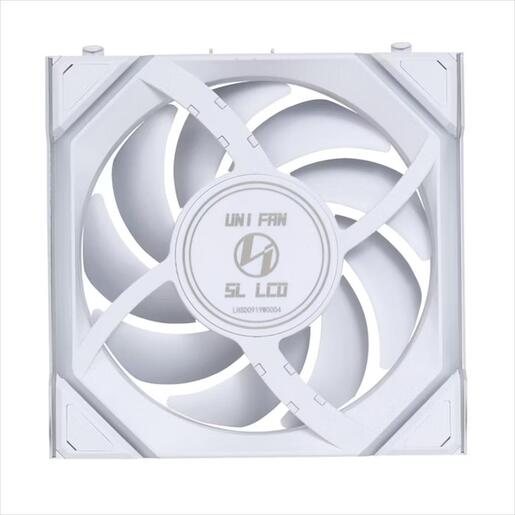 COOLERS CASE FAN 120mm LIAN LI UNI FAN SL Wireless LCD 120 Reverse Blade A-RGB PWM, White, 12RSLLCD1W1W