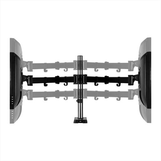 MONITOR STAND ARCTIC Z2 (Gen 3) , 2 MONITORS, up to 34",VESA 100/75mm, Tilt, Swivel, Rotation, 8kg per arm, w/ 4x USB 2.0,  AEMNT00053A