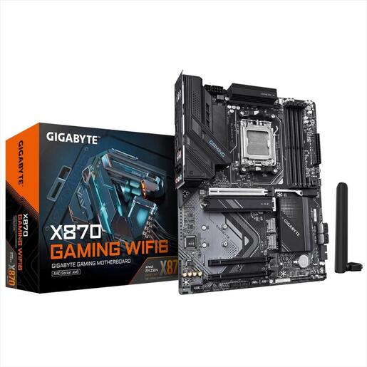 MB AM5 X870 GAMING WIFI6 GIGABYTE 4xDDR5 8200MHz (OC), 1xPCIex16 5.0, 2xPCIex16 3.0, 4xSATAIII, 3xM.2 , HDMI, 2.5GbE, WIFI6+BT 5.3