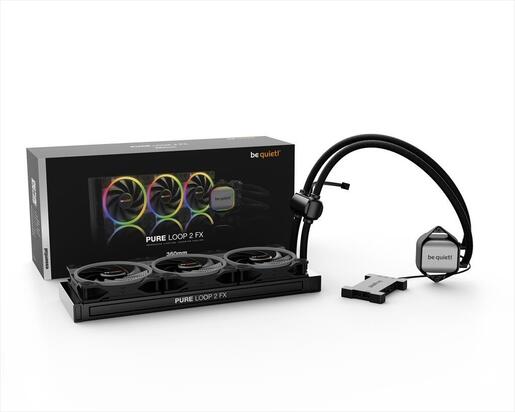 COOLERS CPU AIO BE QUIET! PURE LOOP 2 FX 360 3x120mm Light Wings ARGB PWM, w/REFFIL OPTION, ARGB LED on pump, w/ARGB HUB, BW015