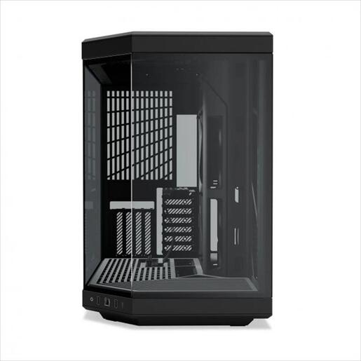 CASE HYTE E-ATX Mid-Tower Y70, x2 Tempered glass, w/riser 4.0 cable, USB 3.2 Type C, Black, CS-HYTE-Y70-B