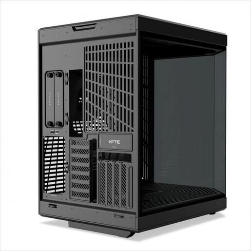 CASE HYTE E-ATX Mid-Tower Y70, x2 Tempered glass, w/riser 4.0 cable, USB 3.2 Type C, Black, CS-HYTE-Y70-B