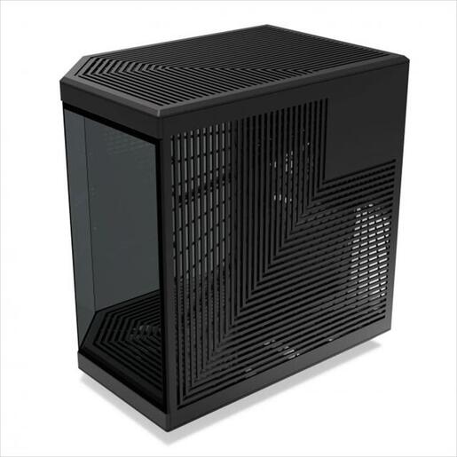 CASE HYTE E-ATX Mid-Tower Y70, x2 Tempered glass, w/riser 4.0 cable, USB 3.2 Type C, Black, CS-HYTE-Y70-B
