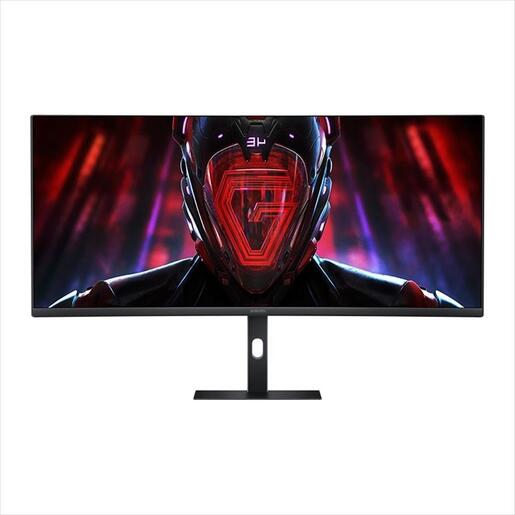 MONITOR 34" XIAOMI G34WQi Curved, 3440x1440, 21:9, VA, 180Hz, RGB ambient light, HDR10, Freesync Premium, 2xHDMI, 2xDP, Black