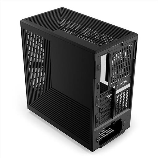 CASE HYTE ATX Mid-Tower Y40, x2 Tempered glass, 2x 120mm fans, w/riser 4.0 cable, USB 3.2 Type C, Black, GEHY-012