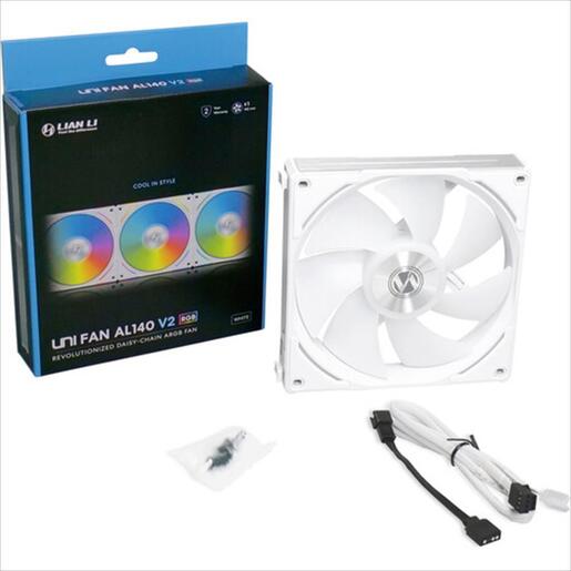 COOLERS CASE FAN 140mm LIAN LI UNI AL140 V2 ARGB PWM, White, AL140V2-1W