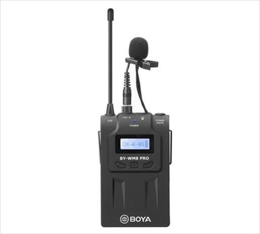 MICROPHONE WIRELESS SYSTEM BOYA UHF Dual-Channel, up to 100m, BY-WM8 Pro-K1
