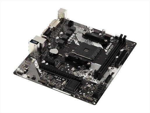 MB AM4 B450M-HDV R4.0 ASROCK 2xDDR4 3200Mhz(O.C), 1xPCIex16,1xPCIex1, HDMI,DVI-D,D-Sub,4xSATAIII,1xM.2,6xUSB 3.1 Gen1