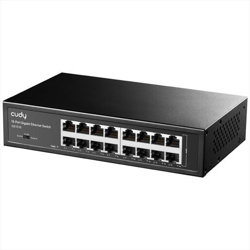 NET Switch CUDY 16-port Gigabit rackmount (19"), GS1016