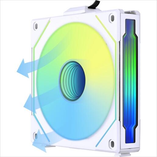 COOLERS CASE FAN 120mm LIAN LI UNI SL-INFINITY REVERSE BLADE ARGB 2100 RPM PWM, White, UF-RSLIN120-1W