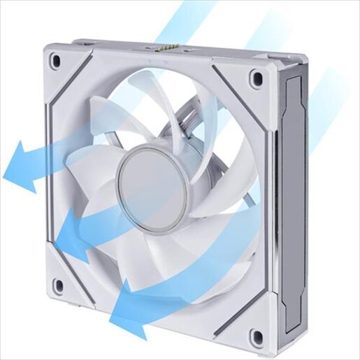 COOLERS CASE FAN 120mm LIAN LI UNI SL-INFINITY REVERSE BLADE ARGB 2100 RPM PWM, White, UF-RSLIN120-1W