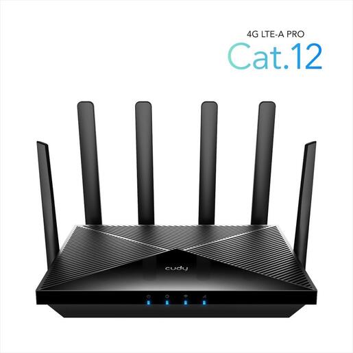 NET ROUTER WIRELESS DUAL BAND AC1200 4G LTE Cat12 CUDY LT12 w/6 antennas, 1x WAN 10/100/1000 port, 4x LAN 10/100/1000 ports