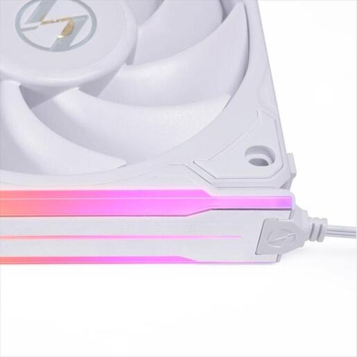 SIDE ARGB KIT (Triple Pack) FOR LIAN LI PERFORMANCE FANS (UNI FAN P28 ; GA ll Trinity Performance 360 AIO fans), White P28ARGB-W