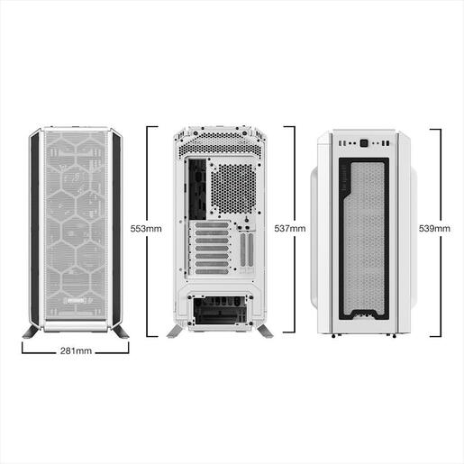 CASE BE QUIET! ATX Mid-Tower Silent Base 802, 3x140mm Pure Wings 2 PWM,Fan controller, Extra thick insulation mats, w/WINDOW, White BGW40