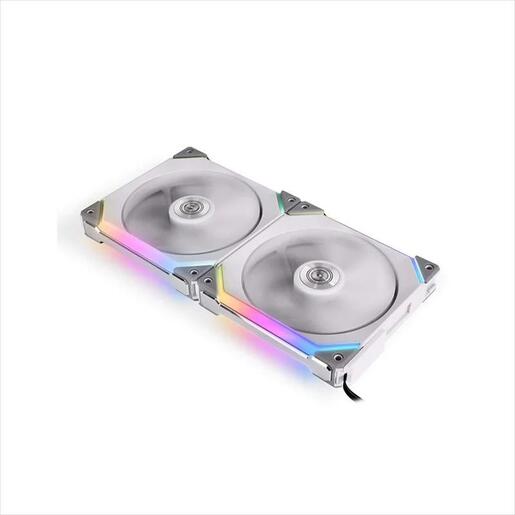 COOLERS CASE FAN 140mm LIAN LI UNI SL140 2-pack bundle w/controller, 2x140mm ARGB fans 1500 RPM PWM, White, UF-SL140-2W