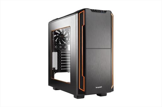 CASE BE QUIET! ATX Mid-Tower Silent Base 600, 1x120mm & 1x140mm Pure WIngs 2, Fan controller, w/WINDOW and OD DVD slot, Orange, BGW05