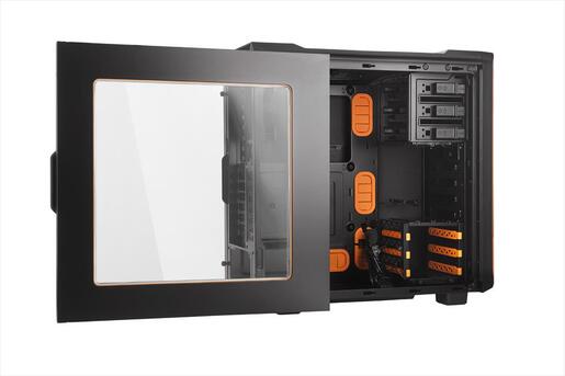 CASE BE QUIET! ATX Mid-Tower Silent Base 600, 1x120mm & 1x140mm Pure WIngs 2, Fan controller, w/WINDOW and OD DVD slot, Orange, BGW05