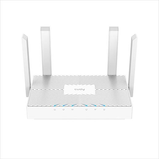 NET ROUTER WIRELESS DUAL BAND AC1200 CUDY WR1300E, w/4 antennas, 1x WAN 100/1000 port, 2x LAN 100/1000 ports