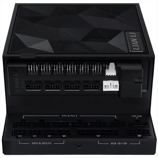 PSU 1000W LIAN LI EDGE EG1000G 80+ GOLD PCIe 5.1 (L-Shape, w/x4 USB 2.0 headers), FULL MODULAR Black