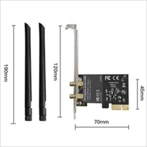 NET LAN WIRELESS PCI-E 1200N DIEWU TXA069 Chipset:Realtek 8812AE, LP