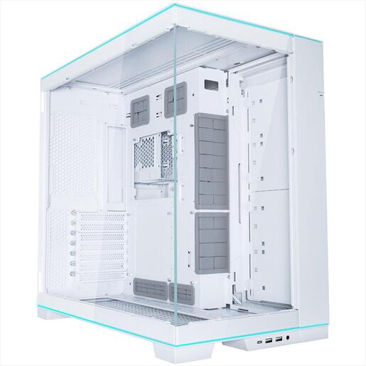 CASE LIAN LI E-ATX O11 DYNAMIC EVO RGB Mid-Tower w/2x Tempered glass, dual ARGB strips, White, O11DERGBW