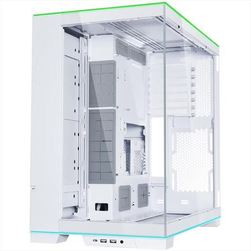 CASE LIAN LI E-ATX O11 DYNAMIC EVO RGB Mid-Tower w/2x Tempered glass, dual ARGB strips, White, O11DERGBW