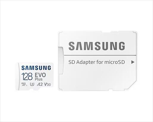 MEMORY CARD SAMSUNG MICRO-SD SDXC 128GB EVO PLUS CL10 U3, V30, A2 130mb/s, MB-MC128KA/EU