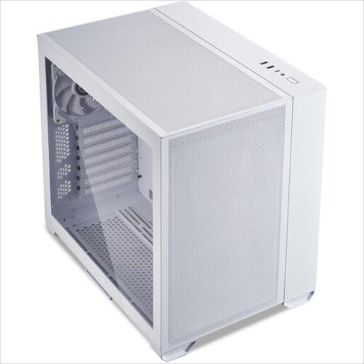 CASE LIAN LI E-ATX O11 AIR MINI Mid-Tower w/1x Tempered glass, 2x140mm PWM, 1x120mm PWM, White, O11AMW
