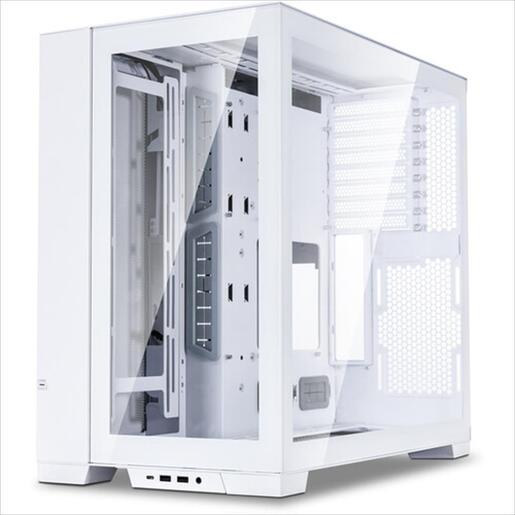 CASE LIAN LI E-ATX O11 DYNAMIC EVO Mid-Tower w/2x Tempered glass, ARGB Front strip, White, O11DEW
